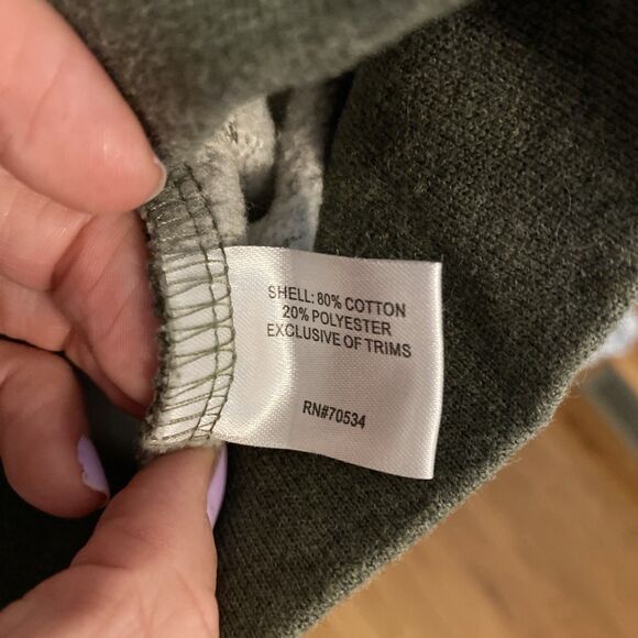 Orvis Signature Quarter-Zip Snap Sweatshirt Men's M Green - Picture 9 of 9